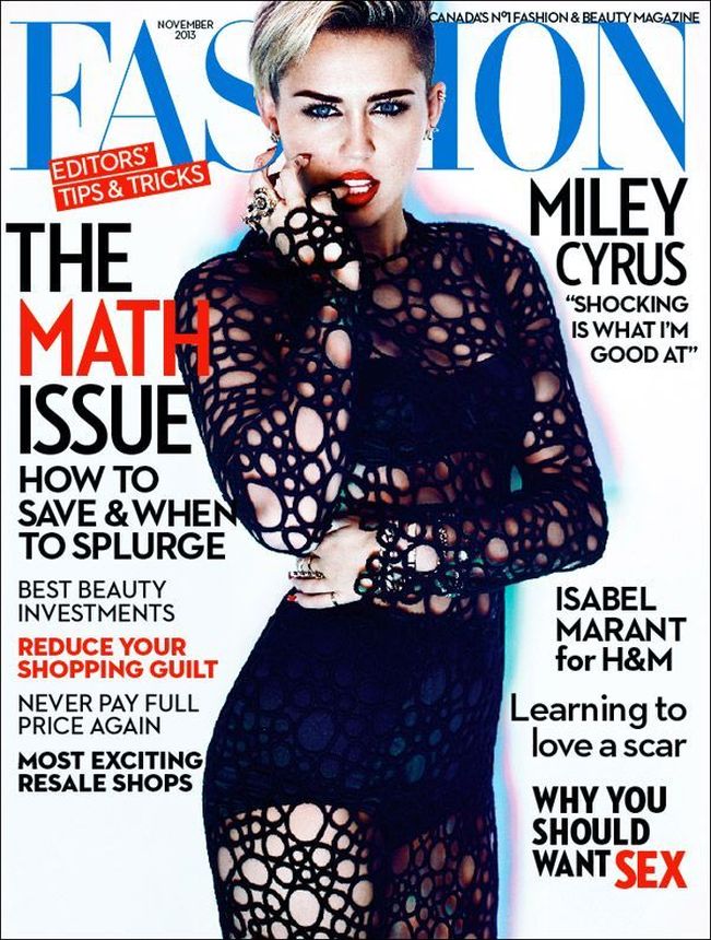 FASHION CANADA magazine side cover  November 2013