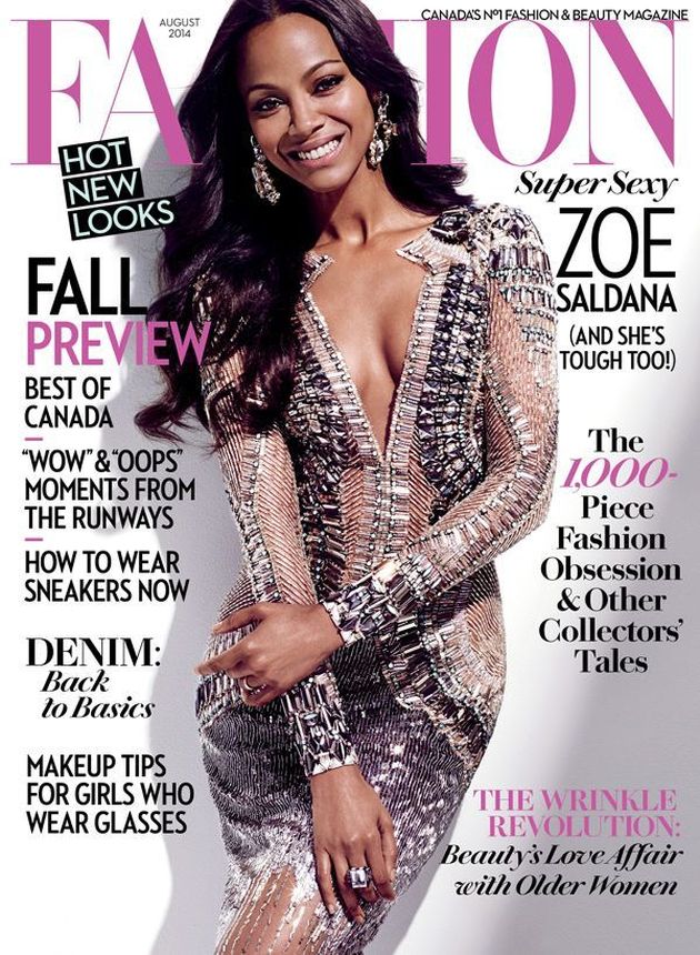 FASHION CANADA magazine side cover  August 2014