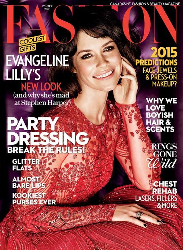 FASHION CANADA magazine side cover Winter 2015