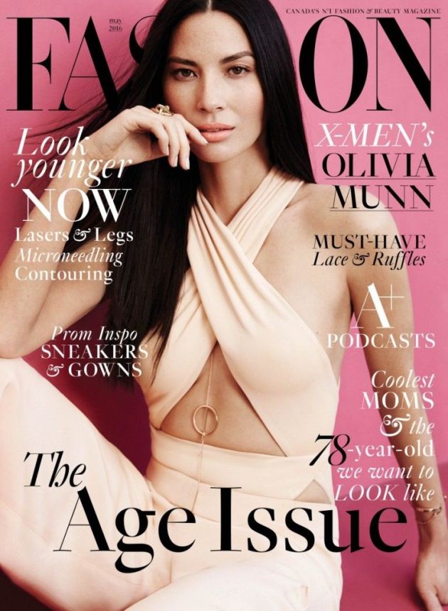 FASHION CANADA magazine side cover  May 2016
