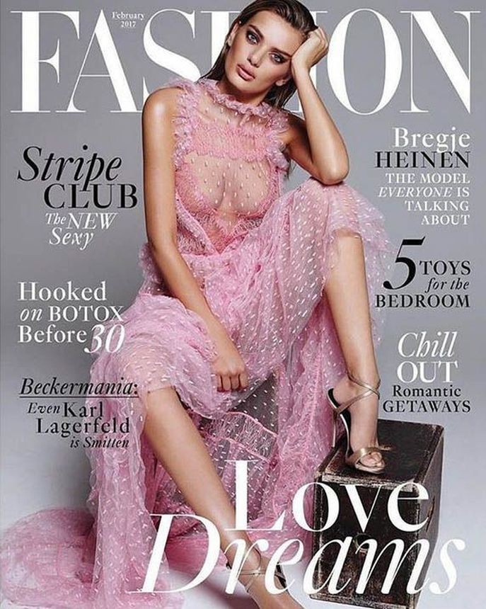 FASHION CANADA magazine side cover  February 2017