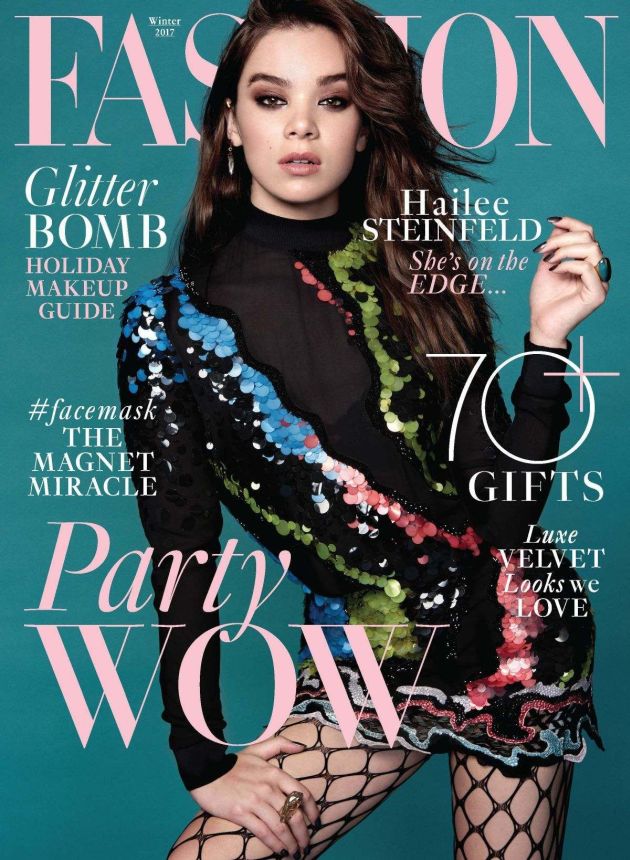 FASHION CANADA magazine side cover Winter 2017