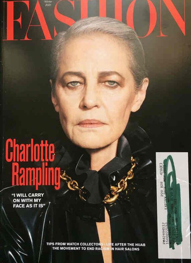 FASHION CANADA magazine side cover Winter 2021