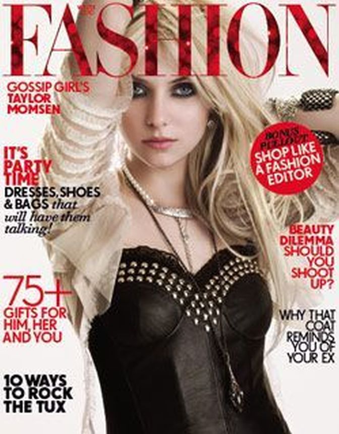 FASHION USA magazine side cover  January 2010