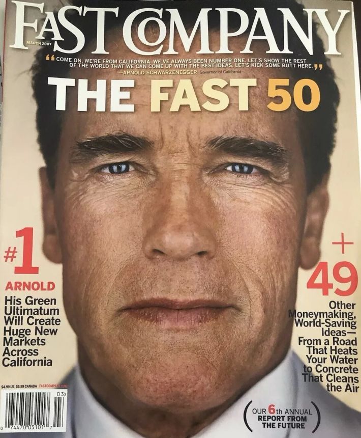 FAST COMPANY magazine side cover  March 2007