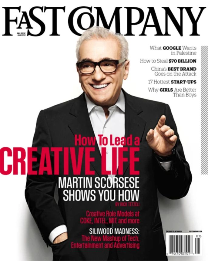 FAST COMPANY magazine side cover  December 2011/ January 2012 