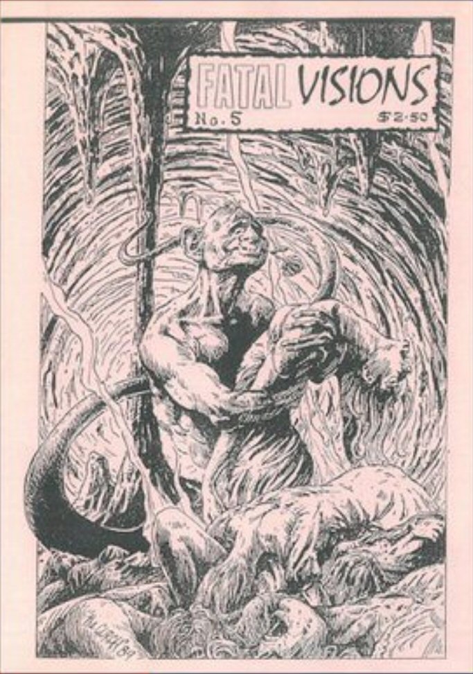 FATAL VISIONS magazine side cover Issue 5  1989