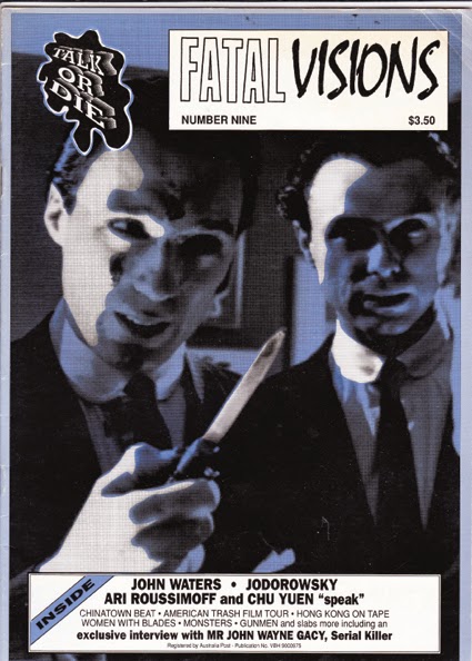 FATAL VISIONS magazine side cover Issue 9 September 1990