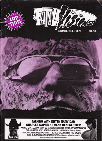 FATAL VISIONS magazine side cover Issue 11  1991