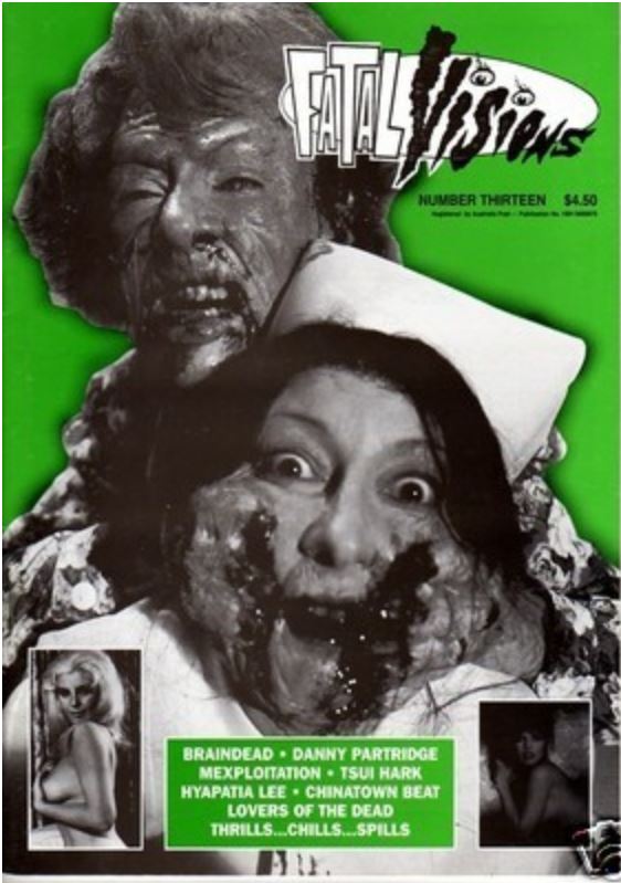 FATAL VISIONS magazine side cover Issue 13 November/December 1992