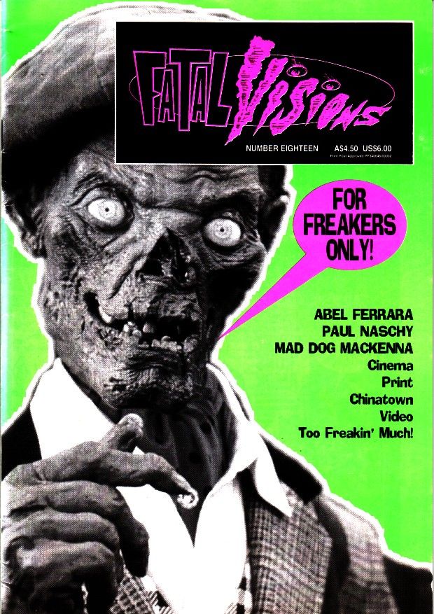FATAL VISIONS magazine side cover Issue 18 February 1995