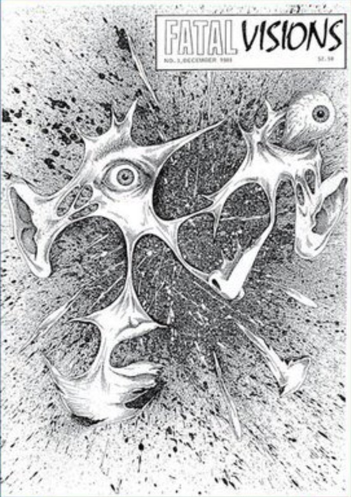 FATAL VISIONS magazine side cover Issue 3  December 1988