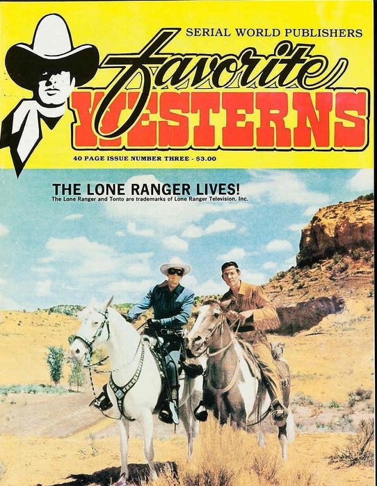 FAVORITE WESTERNS magazine side cover Issue 3  1981