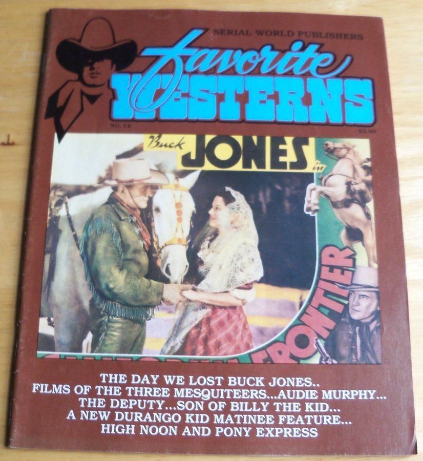 FAVORITE WESTERNS magazine side cover Issue 14  1983