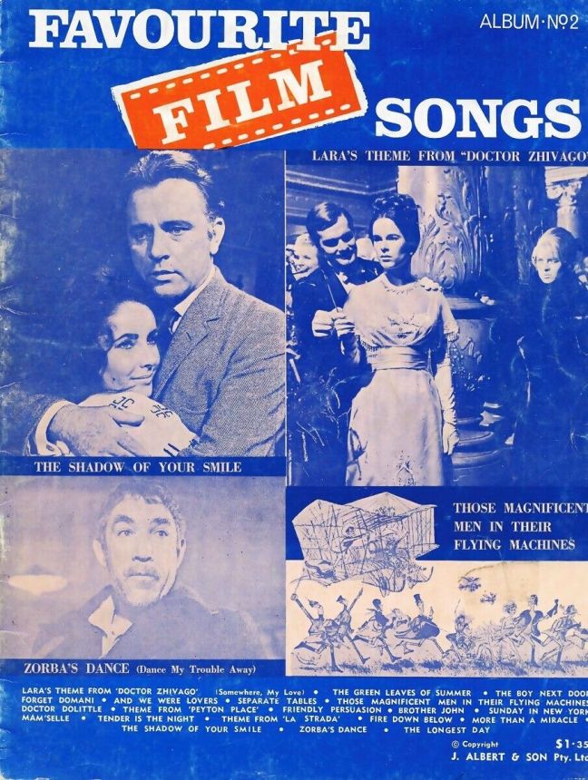 FAVOURITE FILM SONGS magazine side cover Issue 2   1967