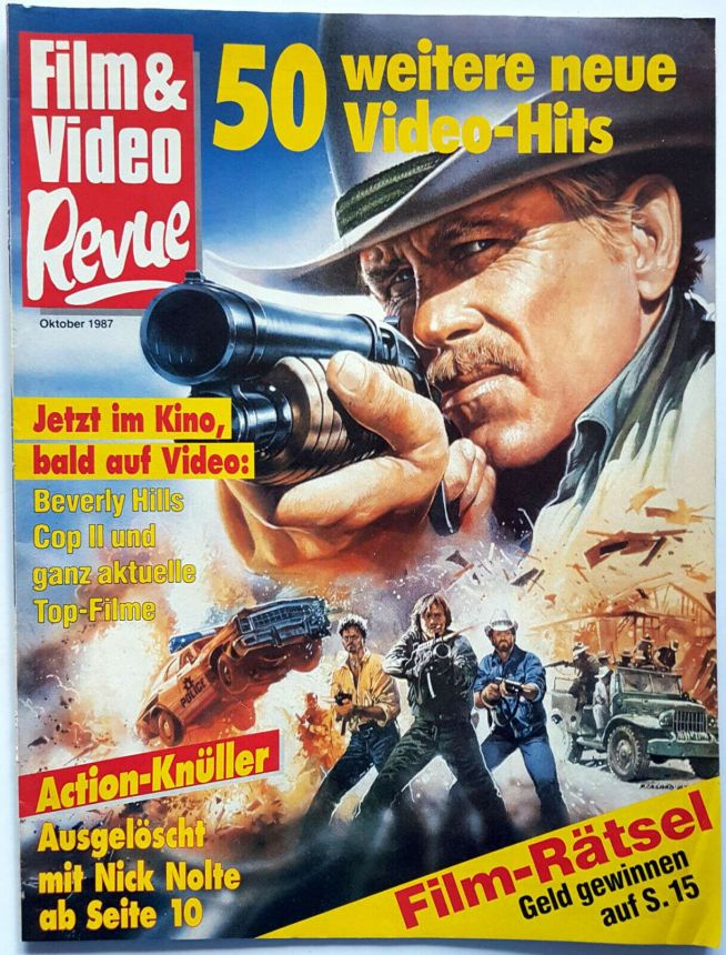 FILM UND VIDEO REVUE magazine side cover  October 1987