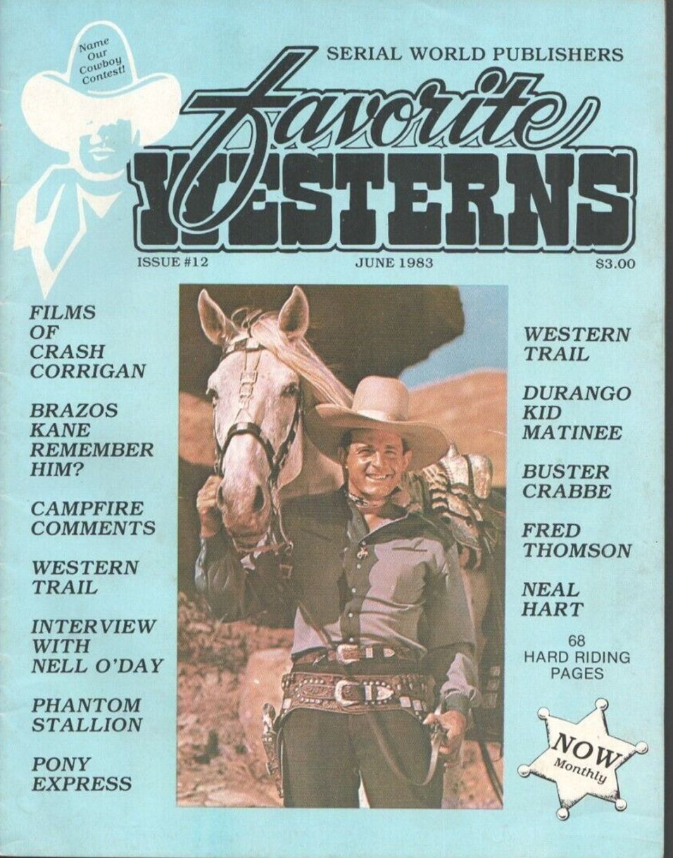 FAVORITE WESTERNS magazine side cover Issue 12  June 1983