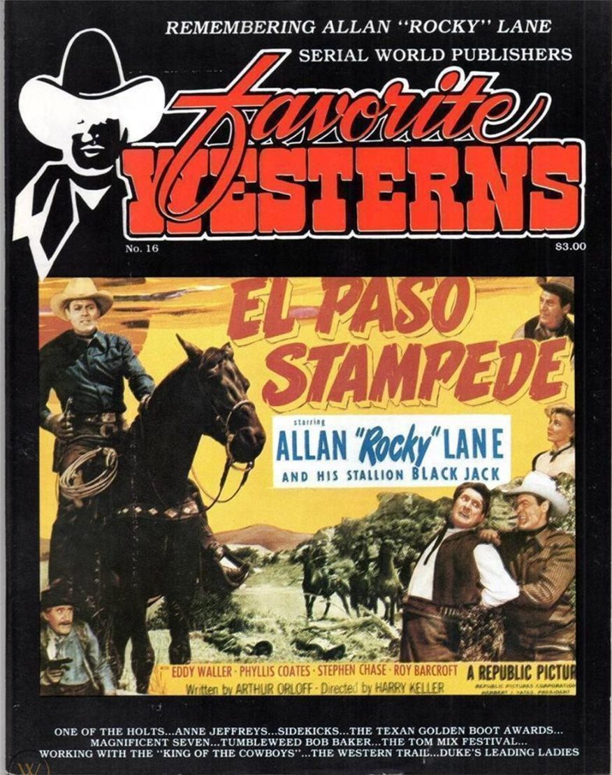 FAVORITE WESTERNS magazine side cover Issue 16   1984