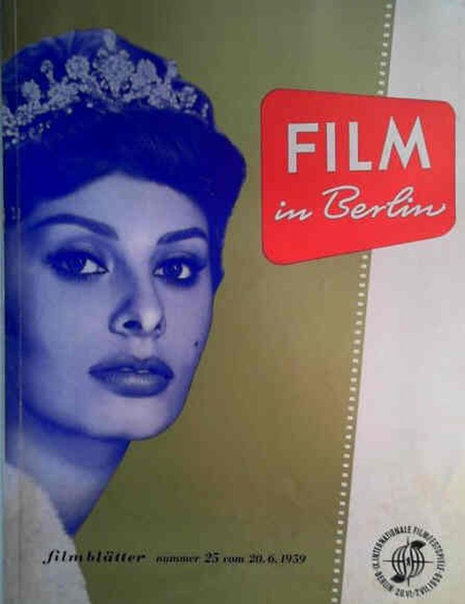 FILM IN BERLIN magazine side cover 20 June 1959