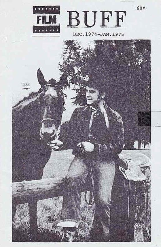 FILM BUFF magazine side cover  December 1974/ January 1975 
