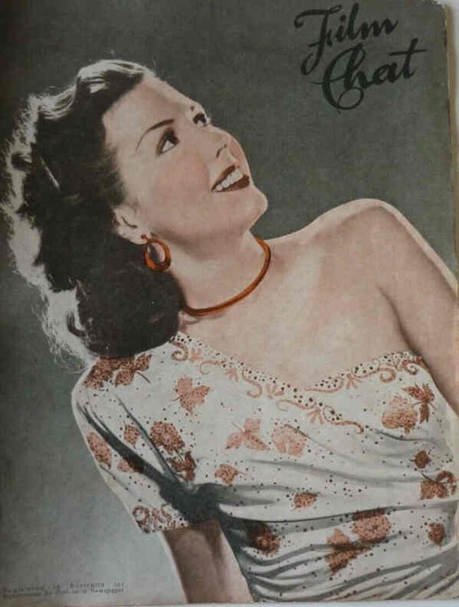 FILM CHAT magazine side cover 31 May 1951