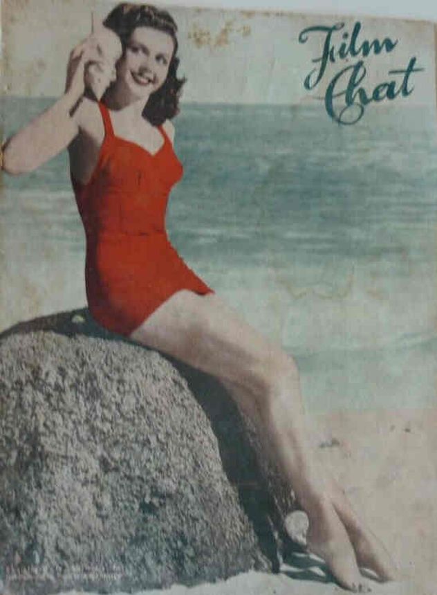 FILM CHAT magazine side cover 10 January 1952