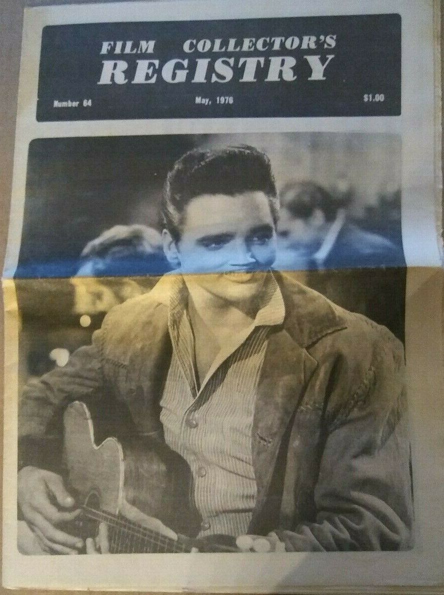 FILM COLLECTORS REGISTRY magazine side cover Issue 64  May 1976