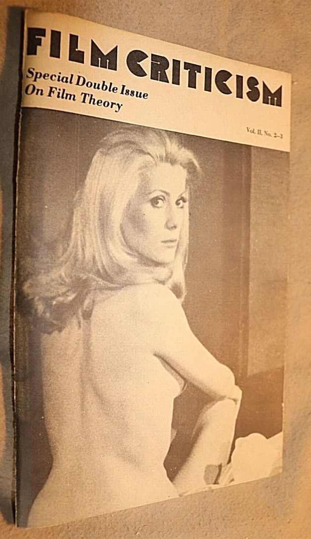 FILM CRITICISM magazine side cover Winter 1977