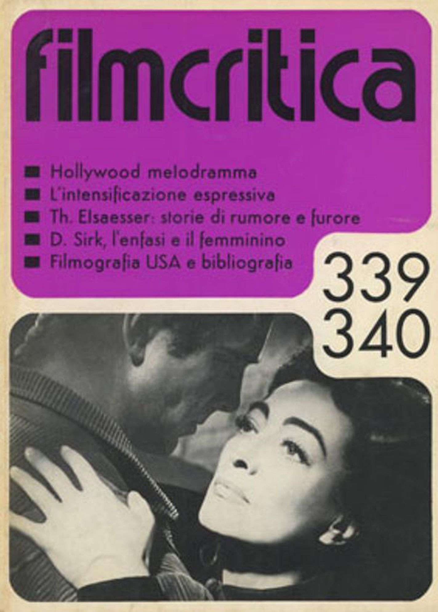 FILMCRITICA magazine side cover Issue 339-40   1983