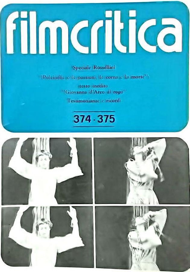 FILMCRITICA magazine side cover Issue 374-5 May/June 1987