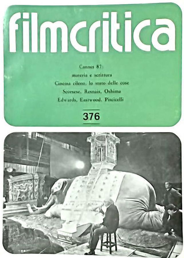 FILMCRITICA magazine side cover Issue 376   1987