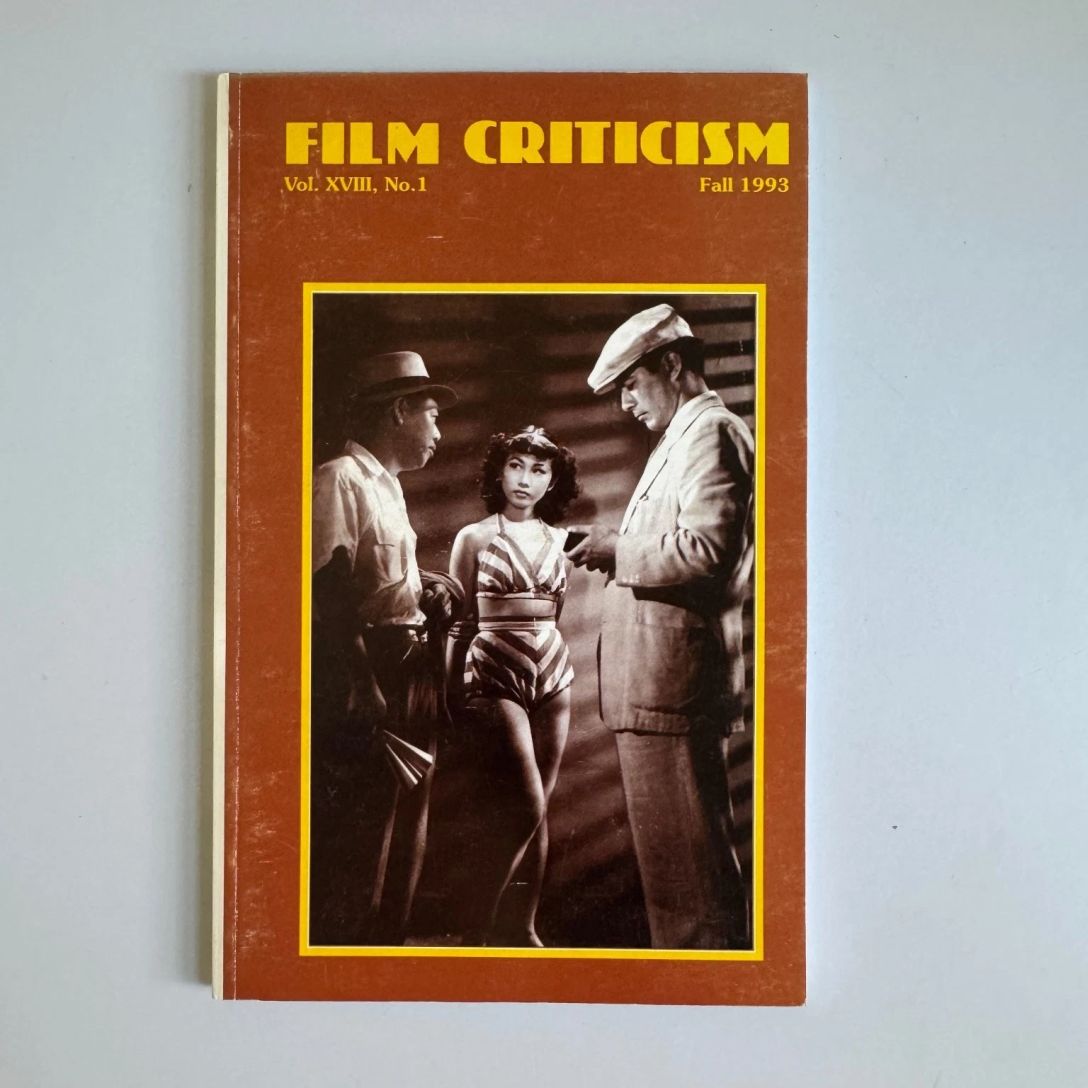 FILM CRITICISM magazine side cover Fall 1993