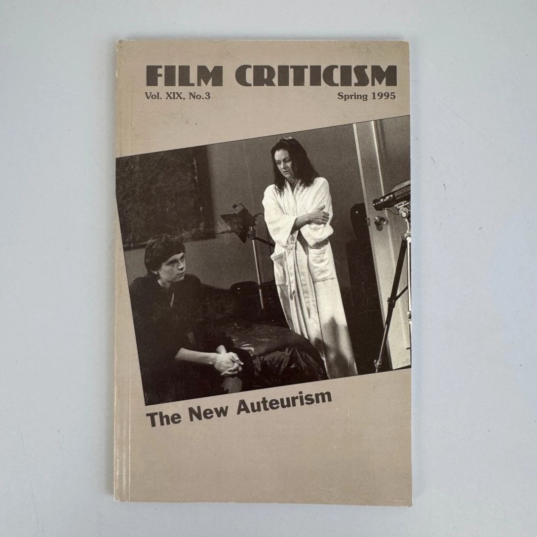 FILM CRITICISM magazine side cover Spring 1995
