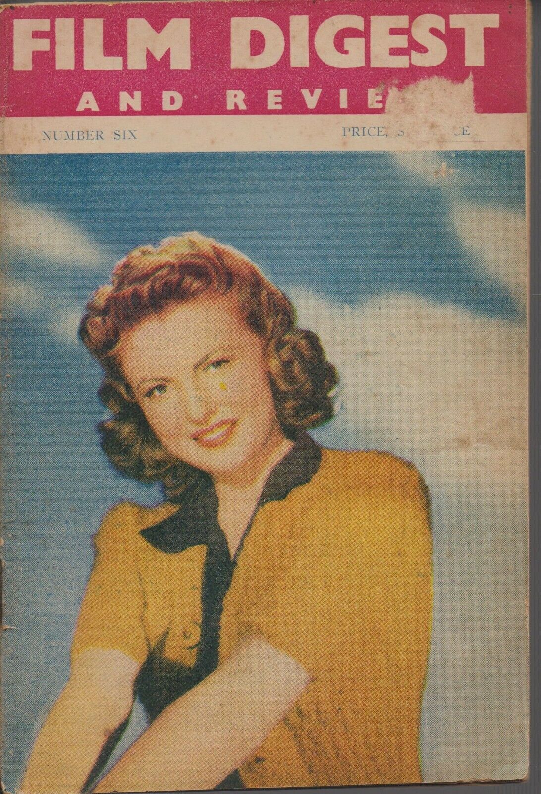 FILM DIGEST AND REVIEW magazine side cover Issue 6   1945