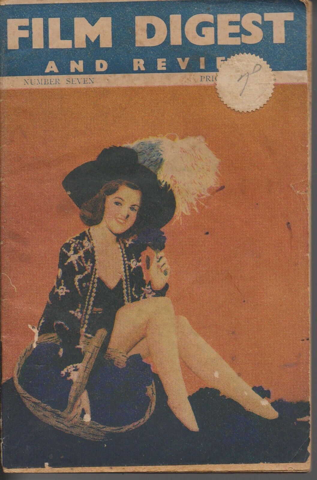 FILM DIGEST AND REVIEW magazine side cover Issue 7   1945