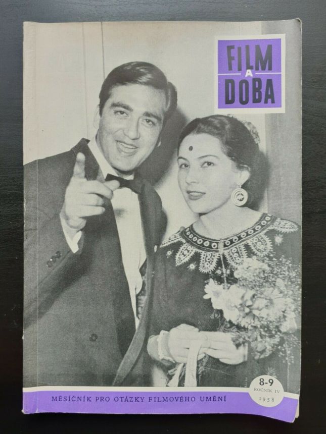 FILM A DOBA magazine side cover Issue 8-9   1958