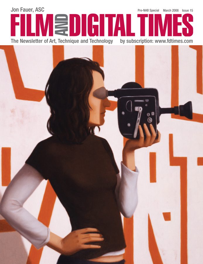 FILM AND DIGITAL TIMES magazine side cover Issue 15 March 2008