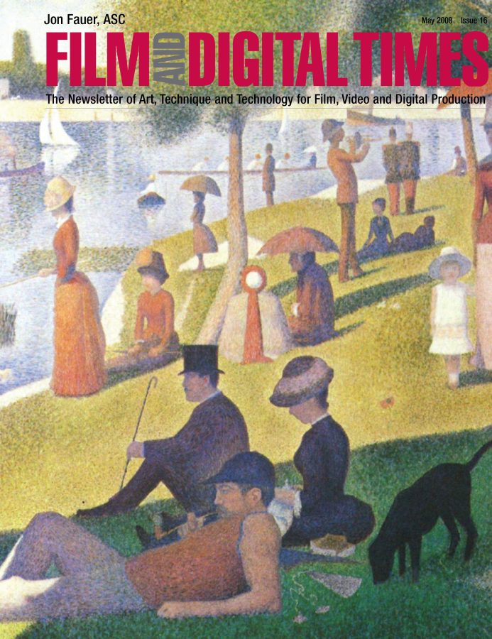 FILM AND DIGITAL TIMES magazine side cover Issue 16 May 2008