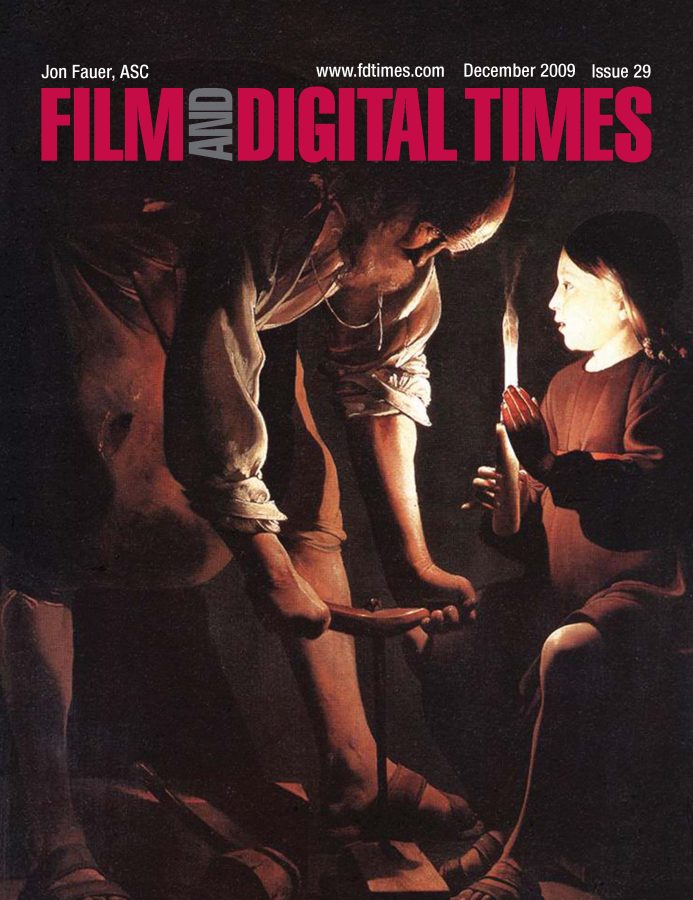 FILM AND DIGITAL TIMES magazine side cover Issue 29 December 2009
