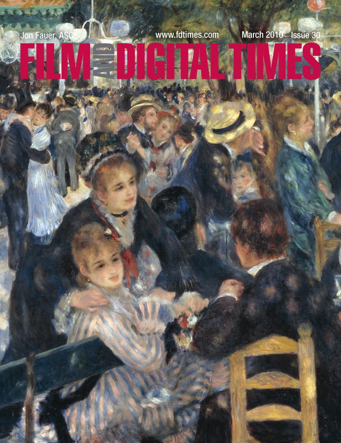 FILM AND DIGITAL TIMES magazine side cover Issue 30 March 2010