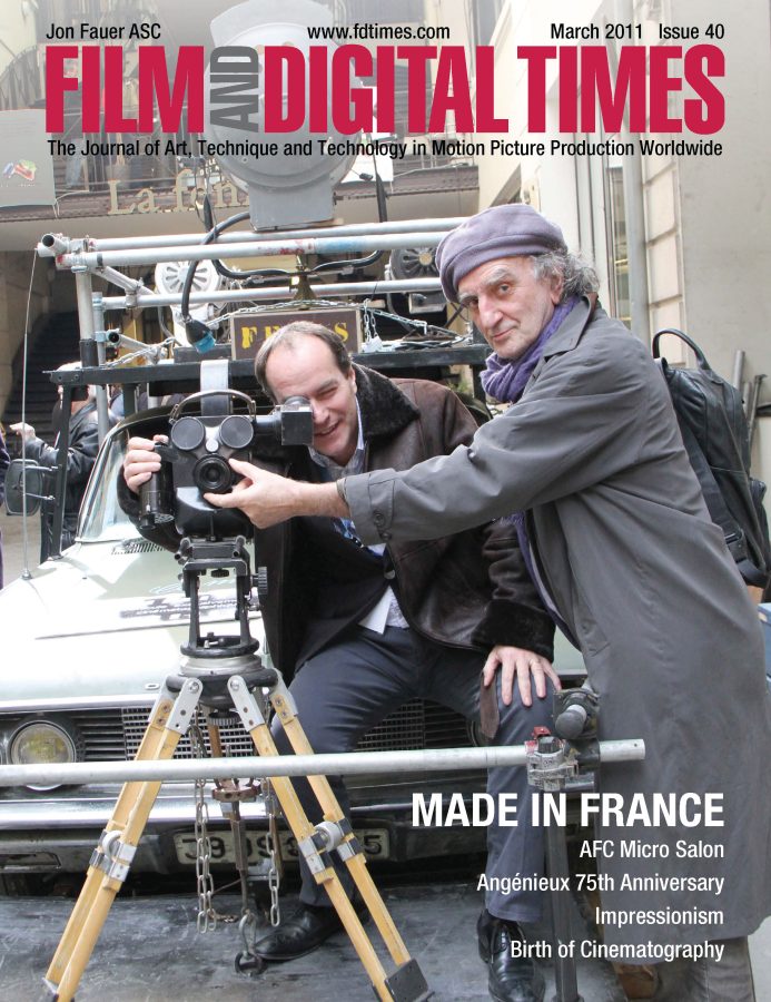 FILM AND DIGITAL TIMES magazine side cover Issue 40 March 2011