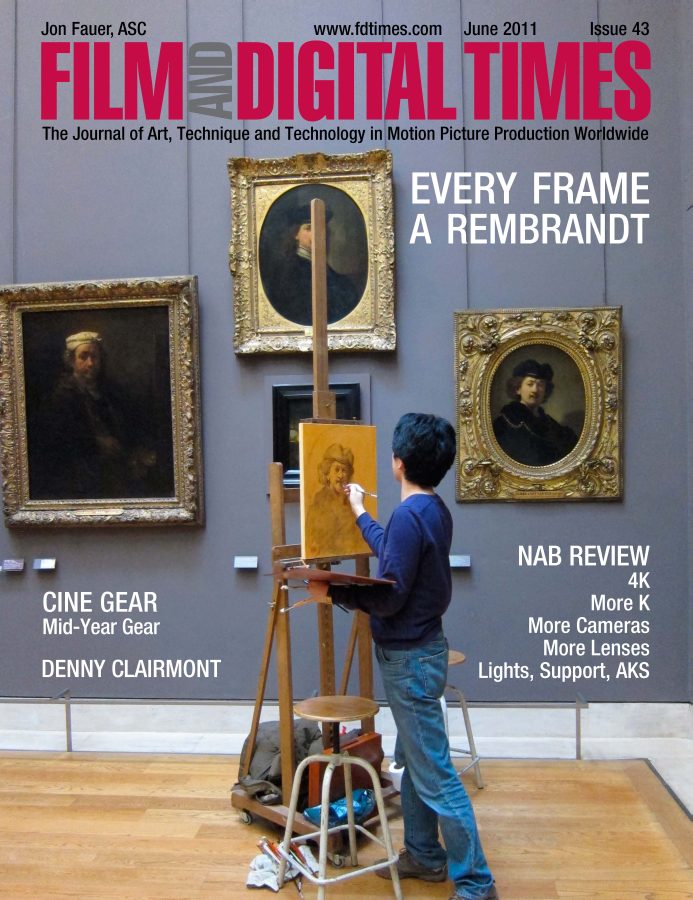 FILM AND DIGITAL TIMES magazine side cover Issue 43 June 2011