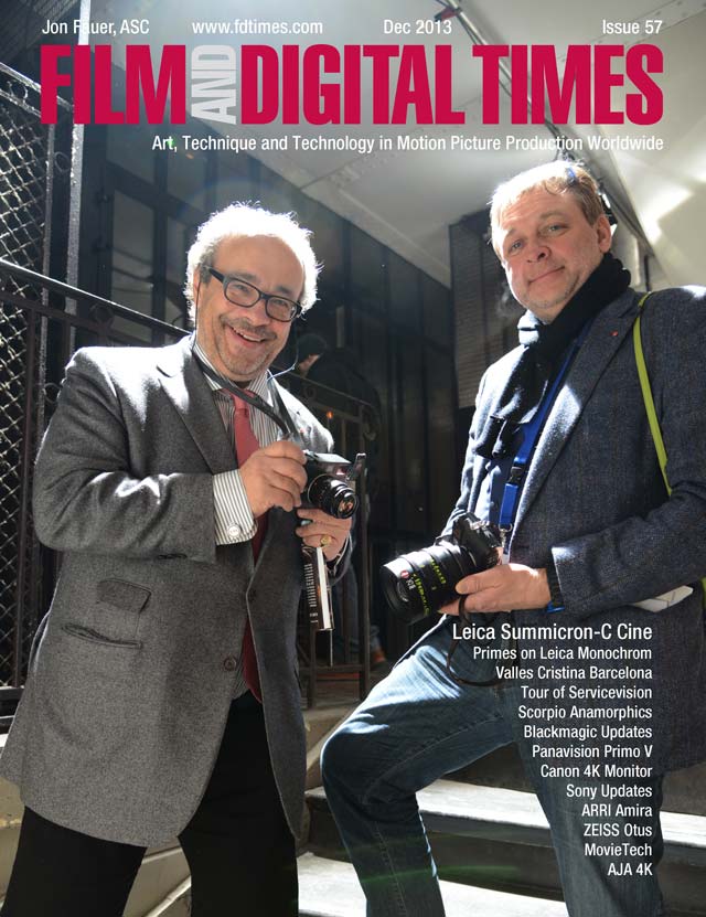 FILM AND DIGITAL TIMES magazine side cover Issue 57 December 2013