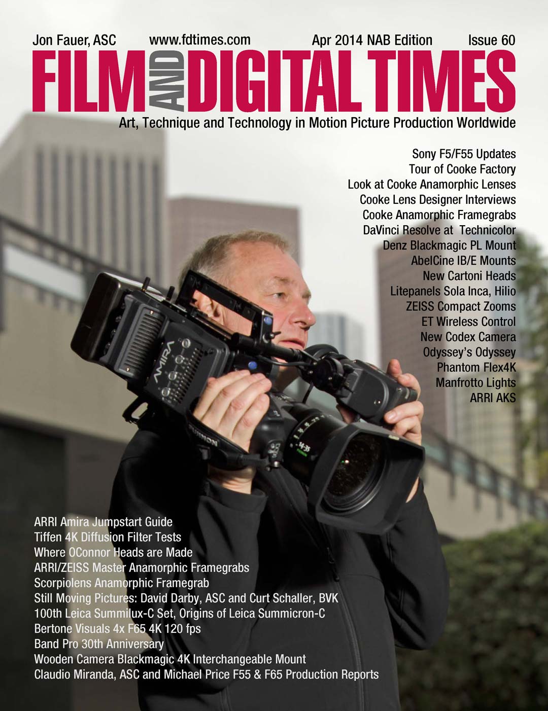 FILM AND DIGITAL TIMES magazine side cover Issue 60 April 2014