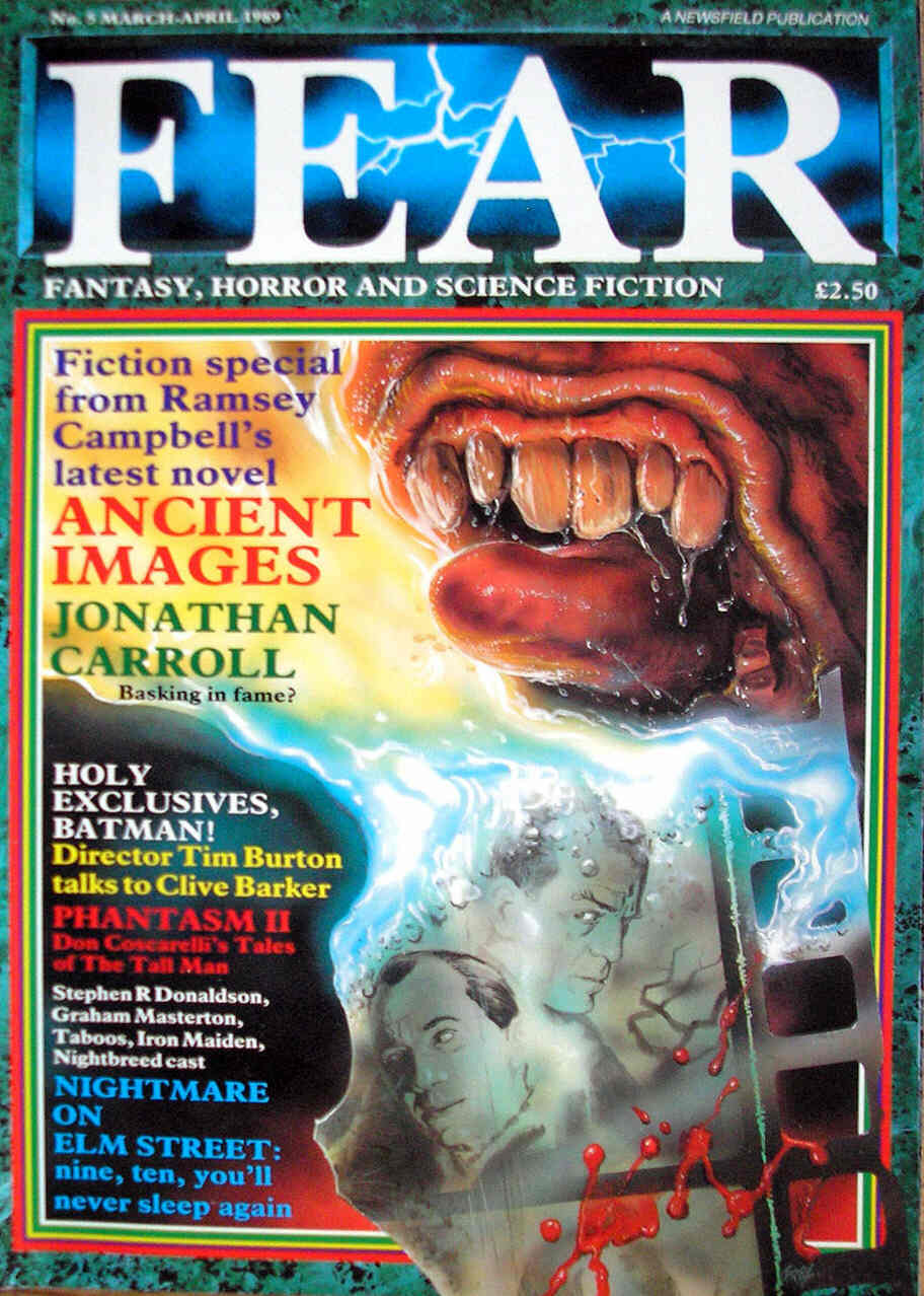 FEAR magazine side cover Issue 5 March/April 1989