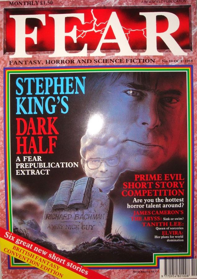 FEAR magazine side cover Issue 10 October 1989