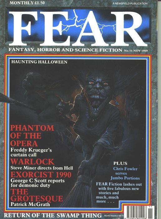 FEAR magazine side cover Issue 11 November 1989