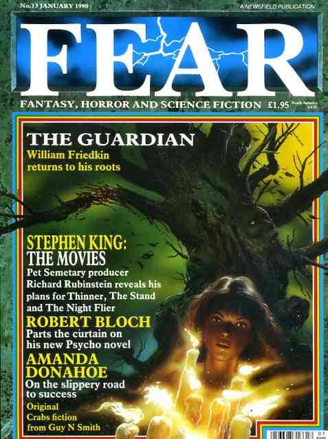 FEAR magazine side cover Issue 13 January 1990