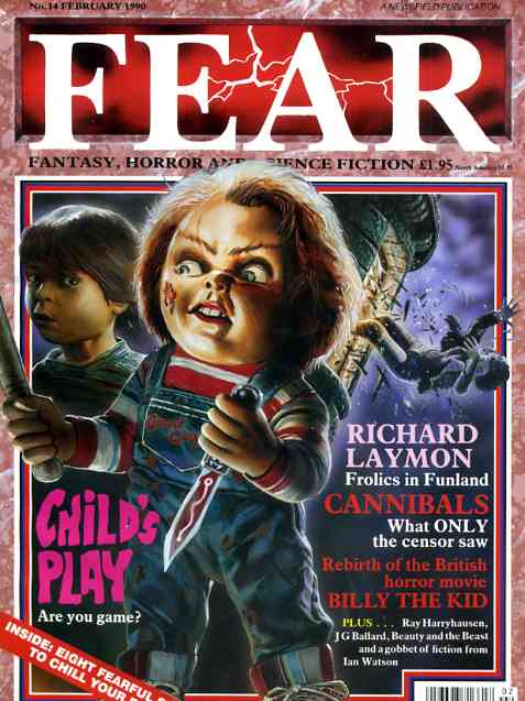 FEAR magazine side cover Issue 14 February 1990