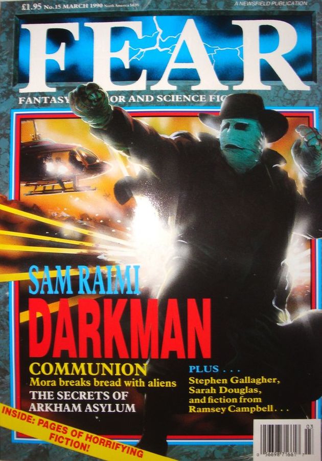 FEAR magazine side cover Issue 15 March 1990